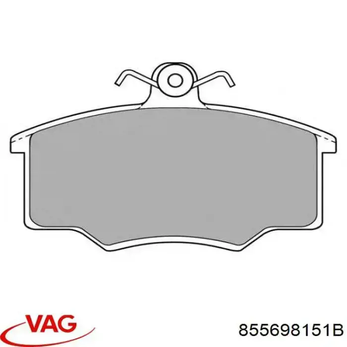 Гальмівні колодки VAG 855698151B ціна, від 14.81 USD