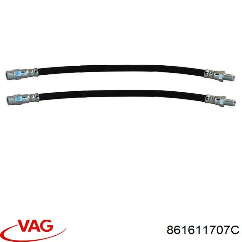Купити 861611707C VAG Гальмівні шланги передні