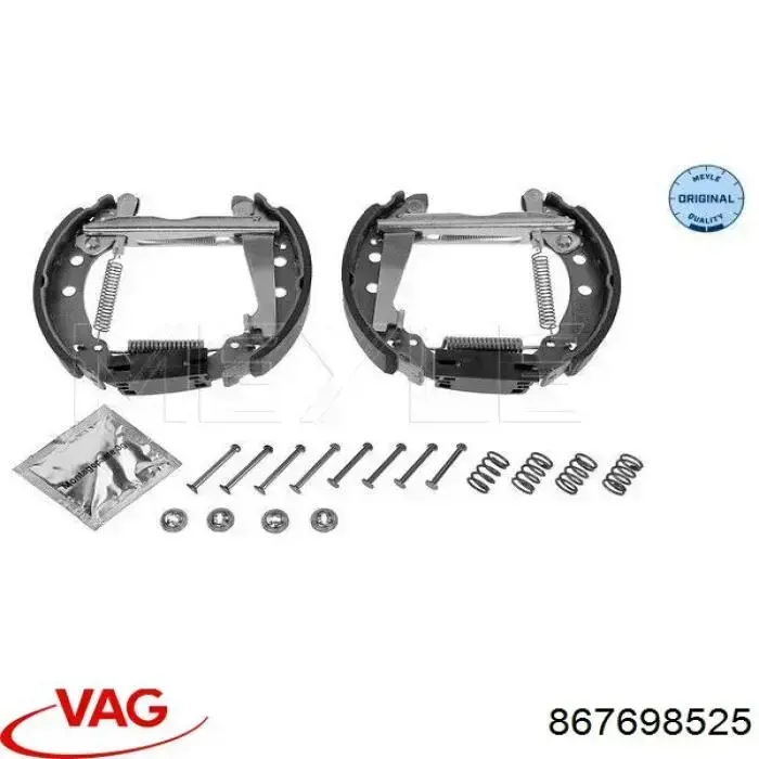 Колодки гальмові задні, барабанні VAG 867698525 ціна, від 15.07 USD