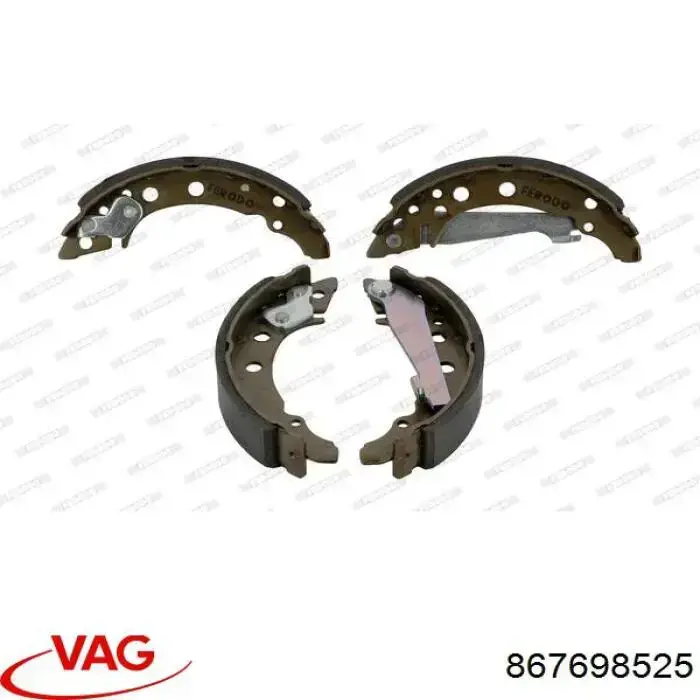 Колодки гальмові задні, барабанні 867698525 VAG