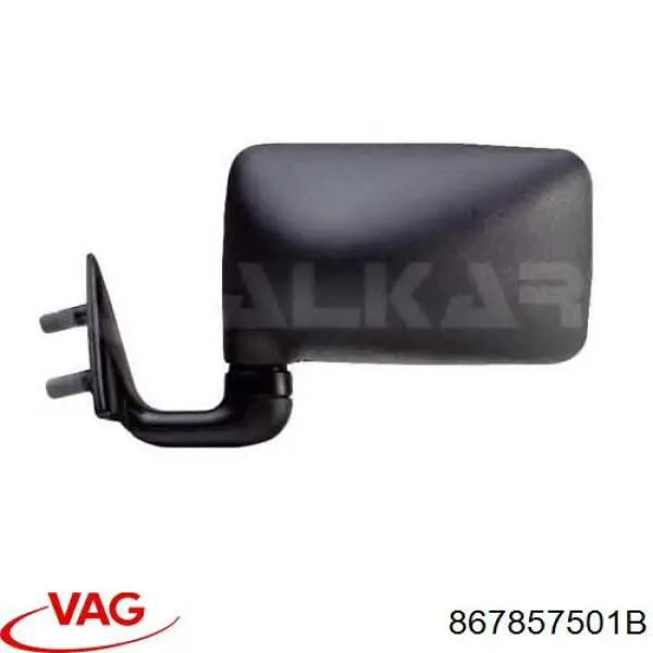 Дзеркало заднього виду, ліве на Volkswagen Polo II 86C