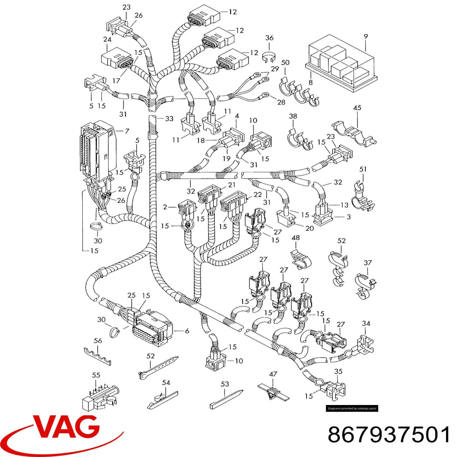 Коробка запобіжників VAG 867937501 ціна, від 13.94 USD