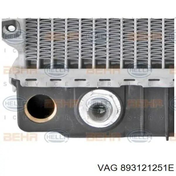 Купити 893121251E VAG Радіатор двигуна