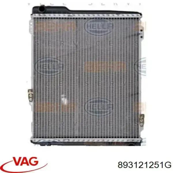 893121251G VAG радіатор охолодження двигуна