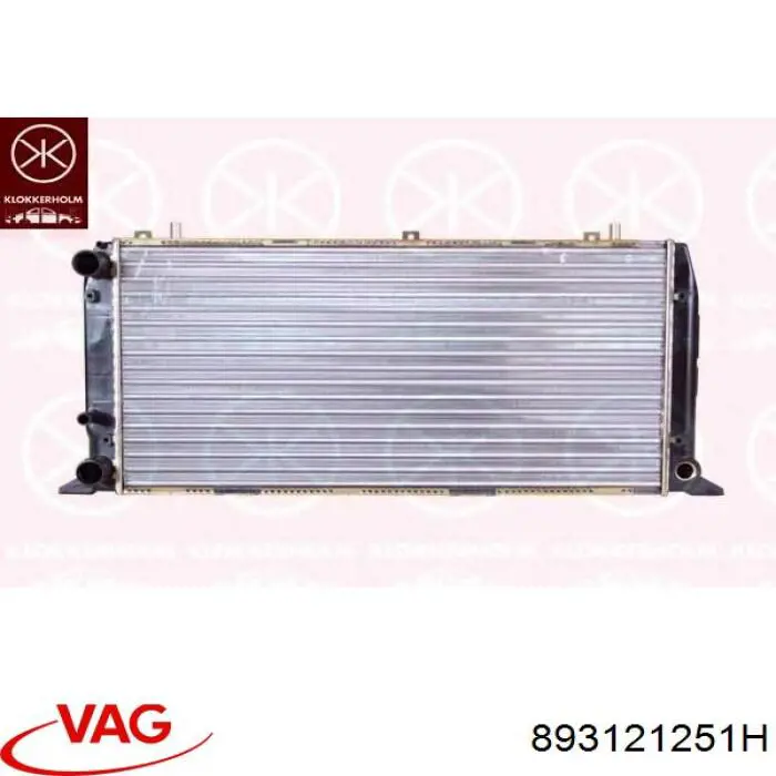 Купити 893121251H VAG Радіатор двигуна