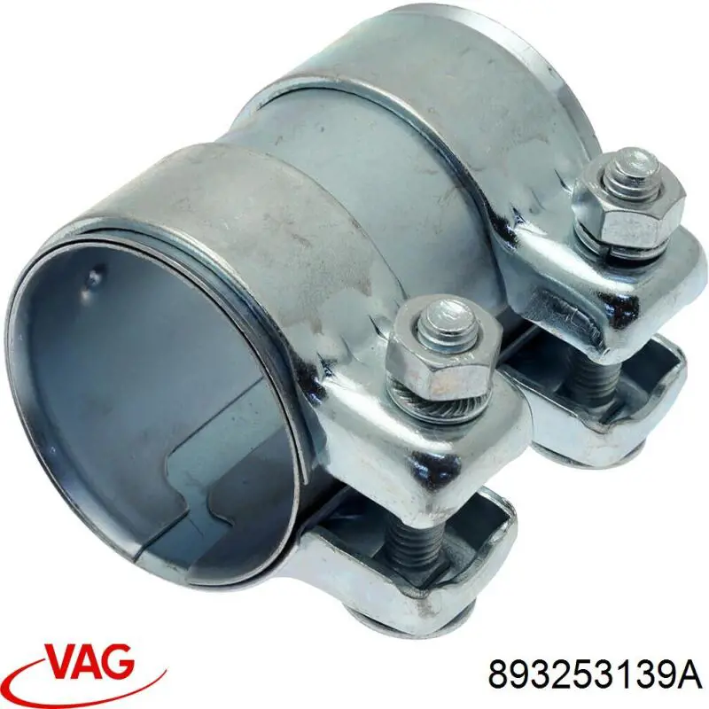 Кронштейн/хомут глушника, передній 893253139A VAG