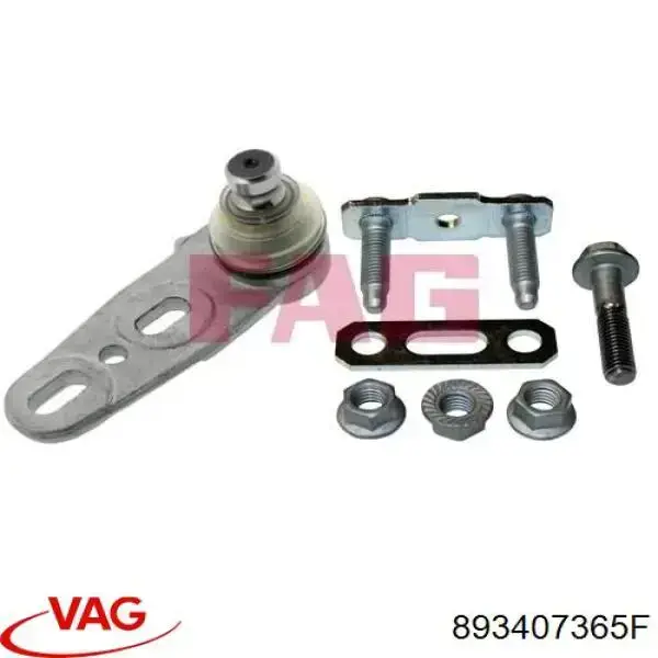 Кульова опора, нижня, ліва VAG 893407365F ціна, від 9.78 USD