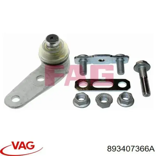 Кульова опора, нижня, права VAG 893407366A ціна, від 8.46 USD