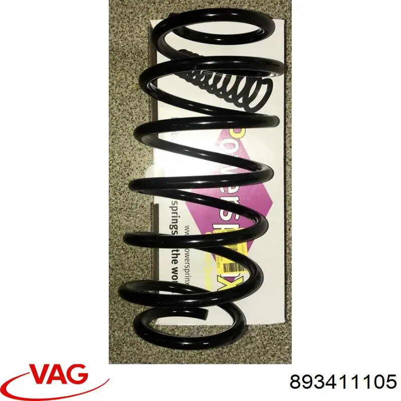Пружина передня 893411105 VAG