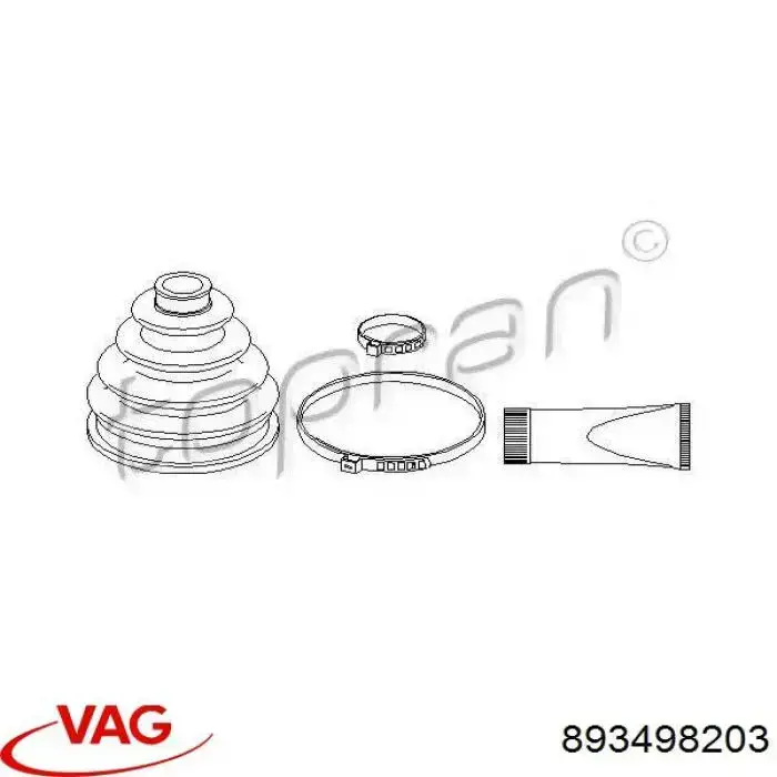 Пильник ШРУСа зовнішній 893498203 VAG