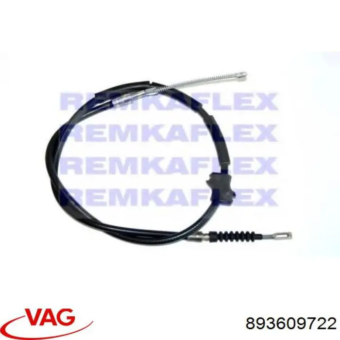 Купити 893609722 VAG Трос ручного гальма задній, правий