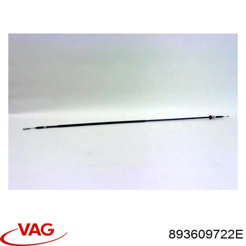 Трос ручного гальма задній, правий VAG 893609722E ціна, від 27.42 USD