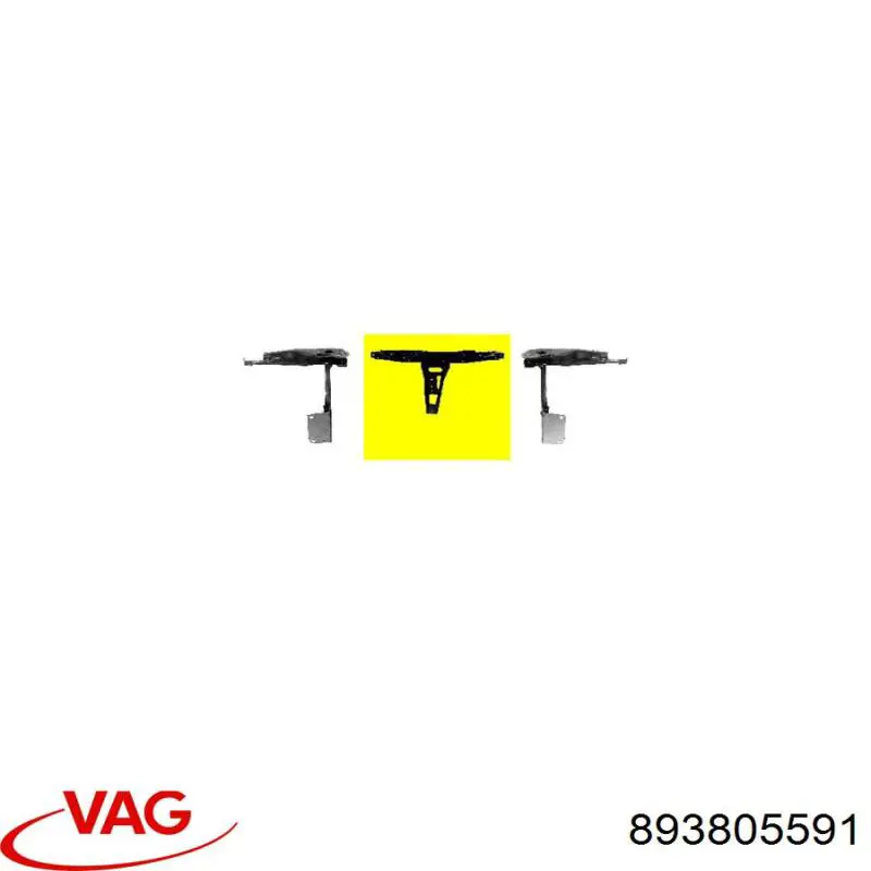Панель передня VAG 893805591 ціна, від 19.04 USD