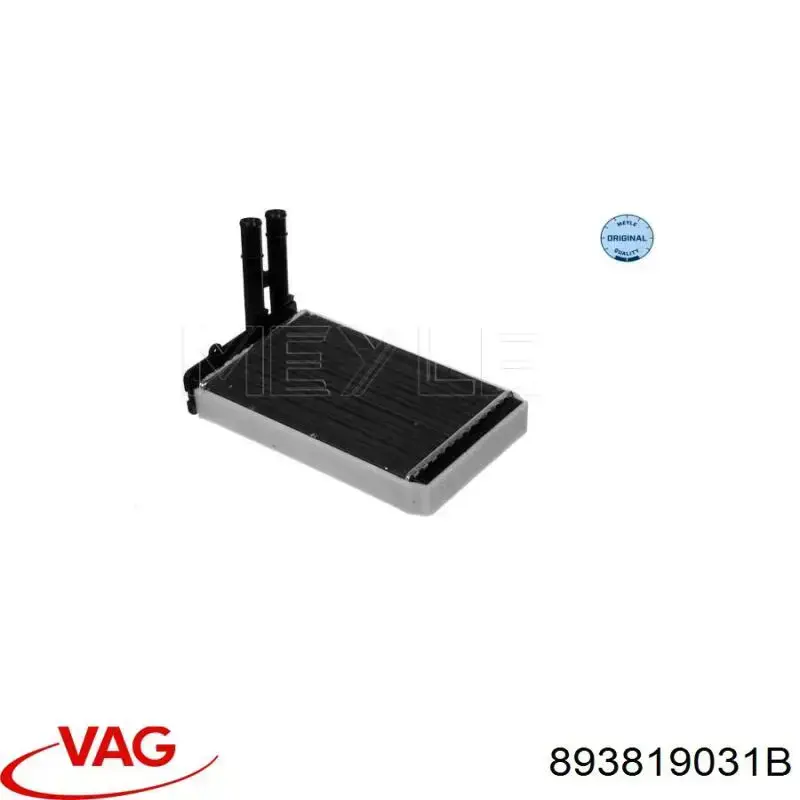Радіатор обігрівача VAG 893819031B