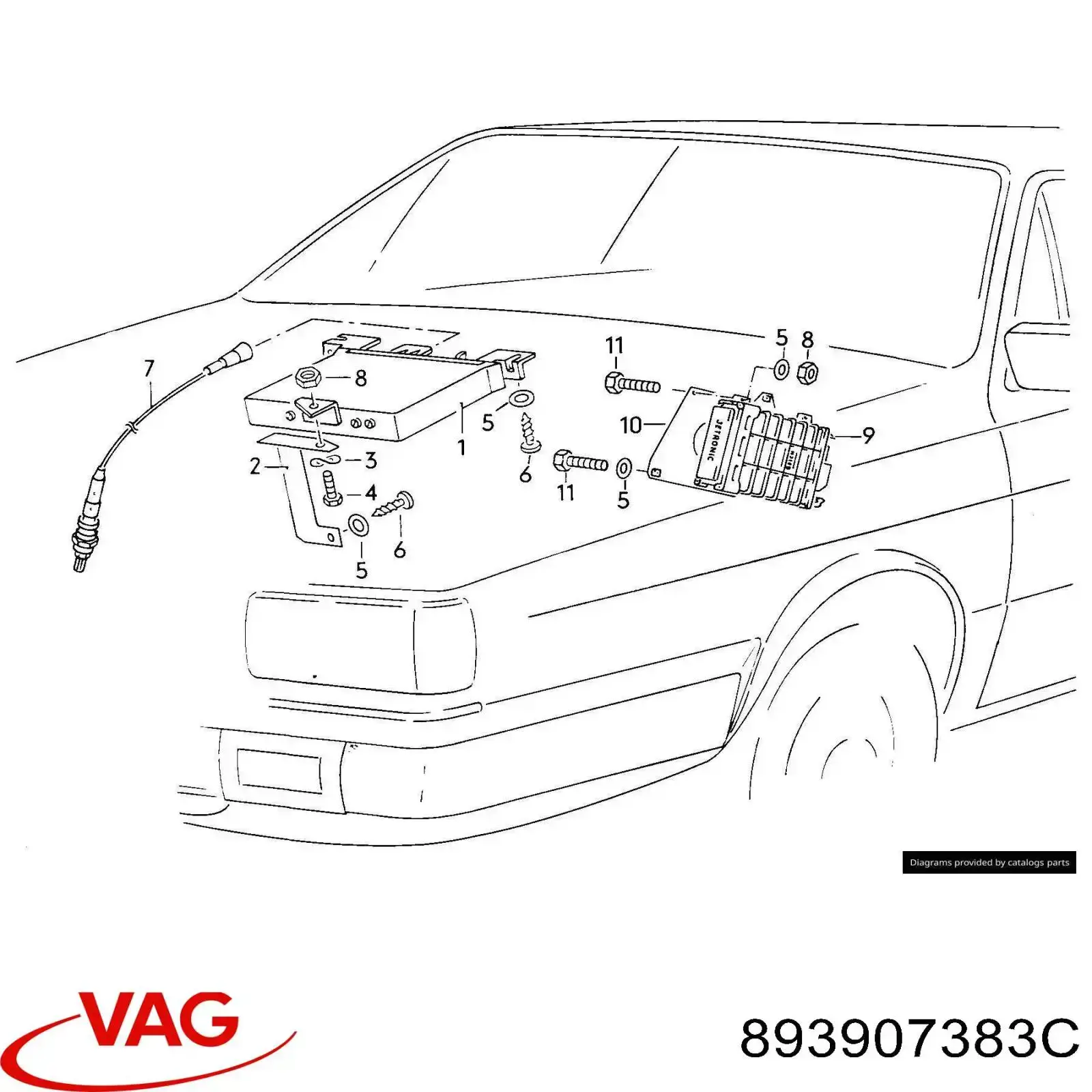 ЕБУ VAG 893907383C ціна, від 10.44 USD