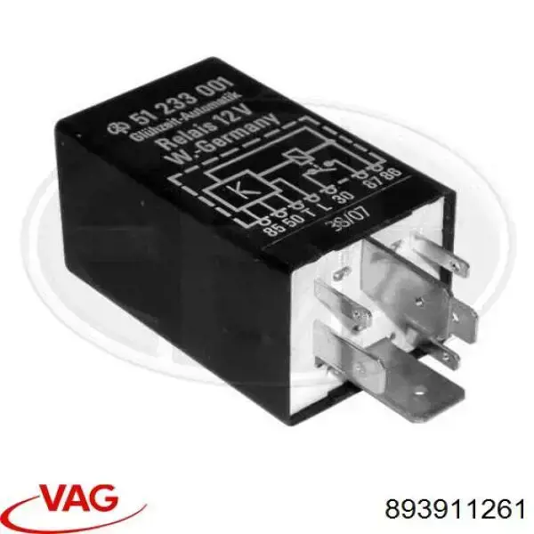 Купити 893911261 VAG Реле свічок накалу