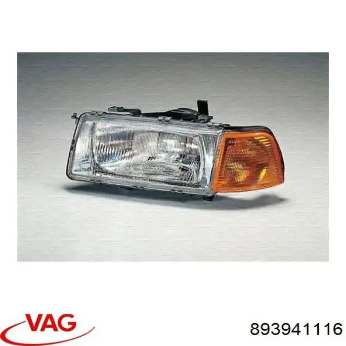 Купити 893941116 VAG Скло фари правої
