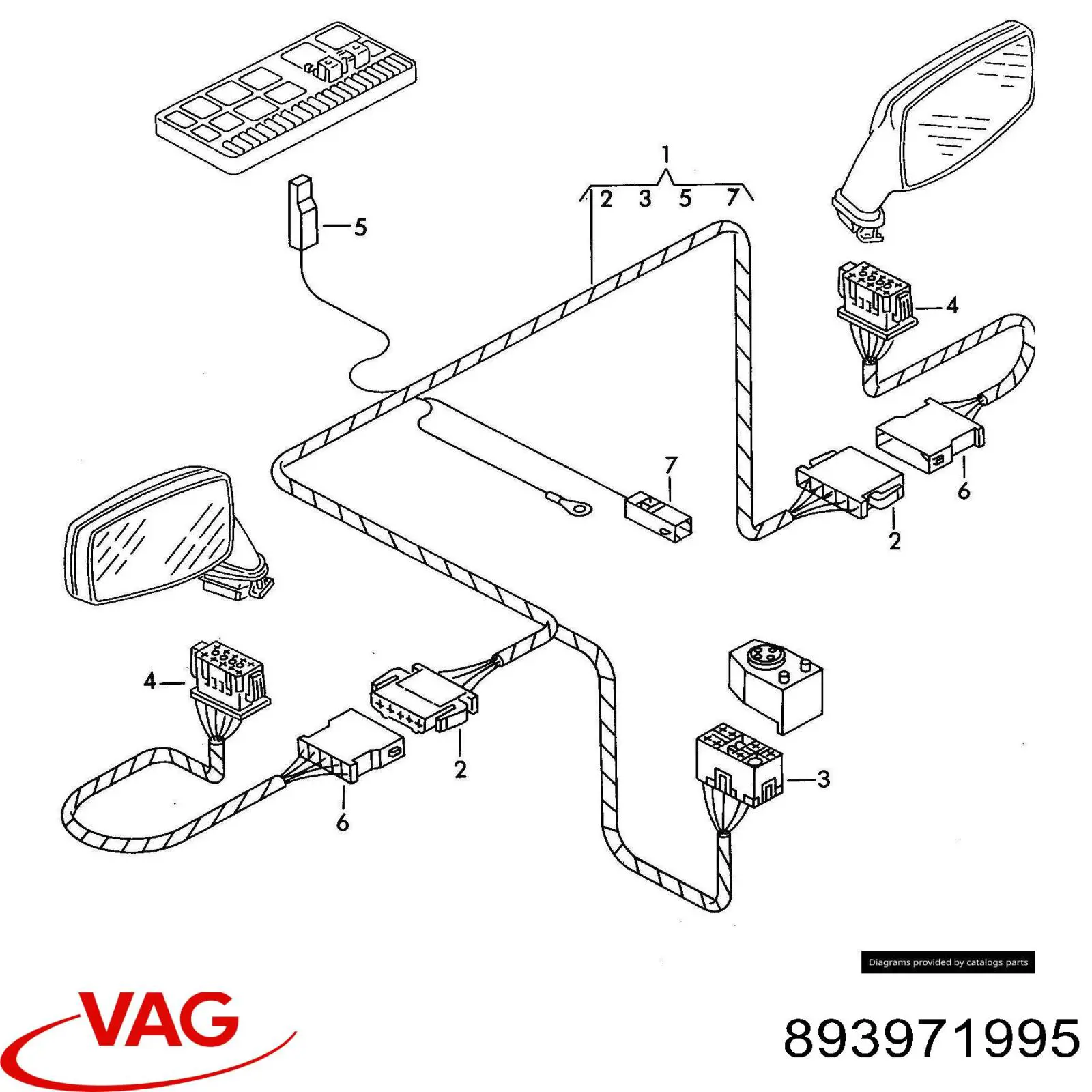  VAG 893971995 ціна, від 3.88 USD