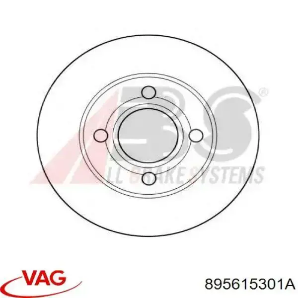 Диск переднього гальма VAG 895615301A ціна, від 36.82 USD