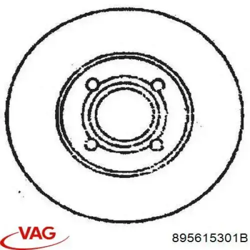 895615301B VAG Гальмо дискове переднє