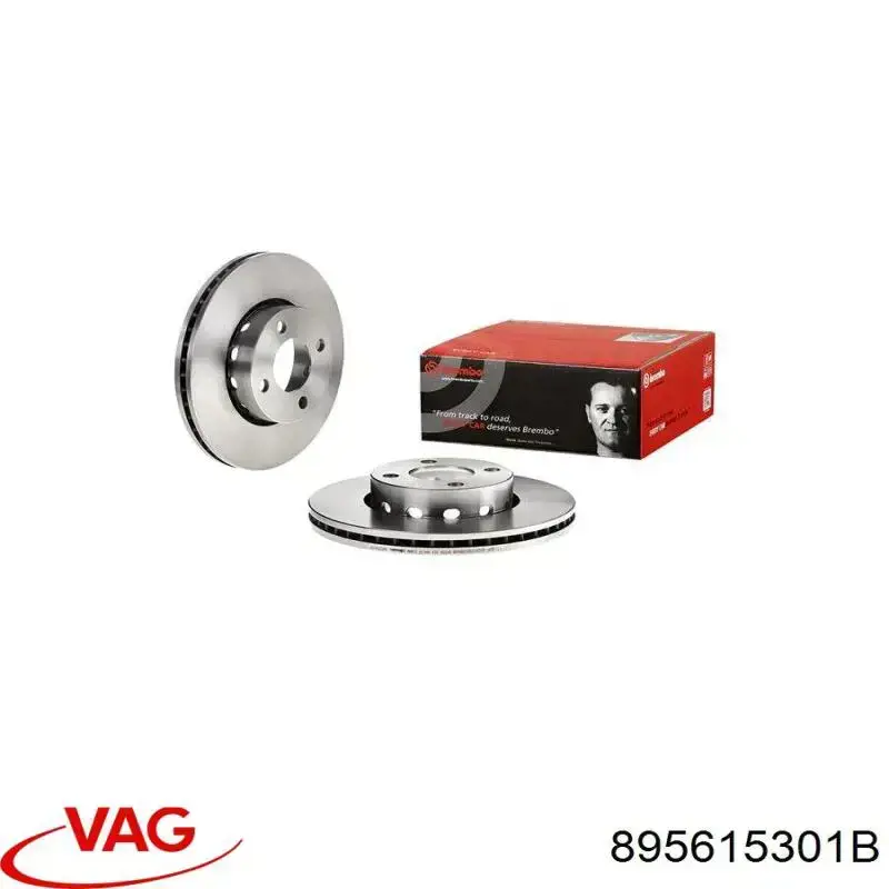 Диск переднього гальма VAG 895615301B ціна, від 32.58 USD