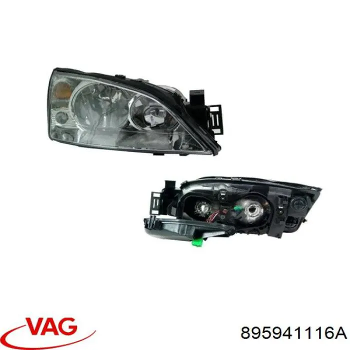 Скло фари правої VAG 895941116A ціна, від 17.39 USD
