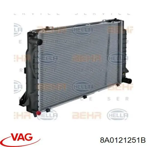 8A0121251B VAG радіатор охолодження двигуна