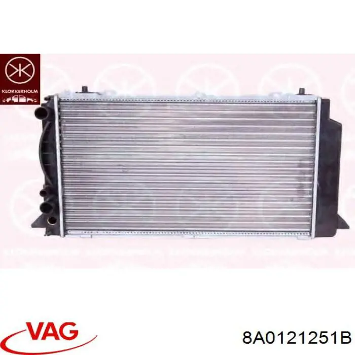 Радіатор основний VAG 8A0121251B ціна, від 104.21 USD
