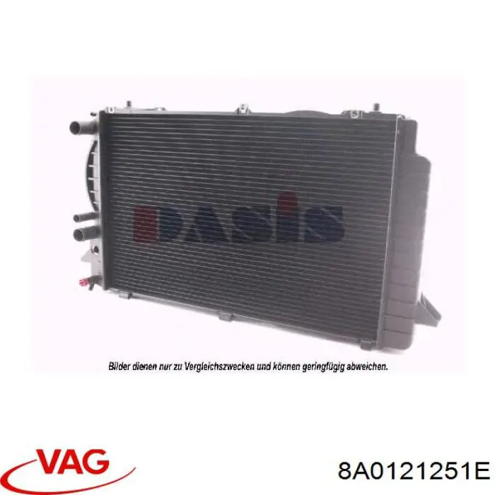 8A0121251E VAG радіатор охолодження двигуна