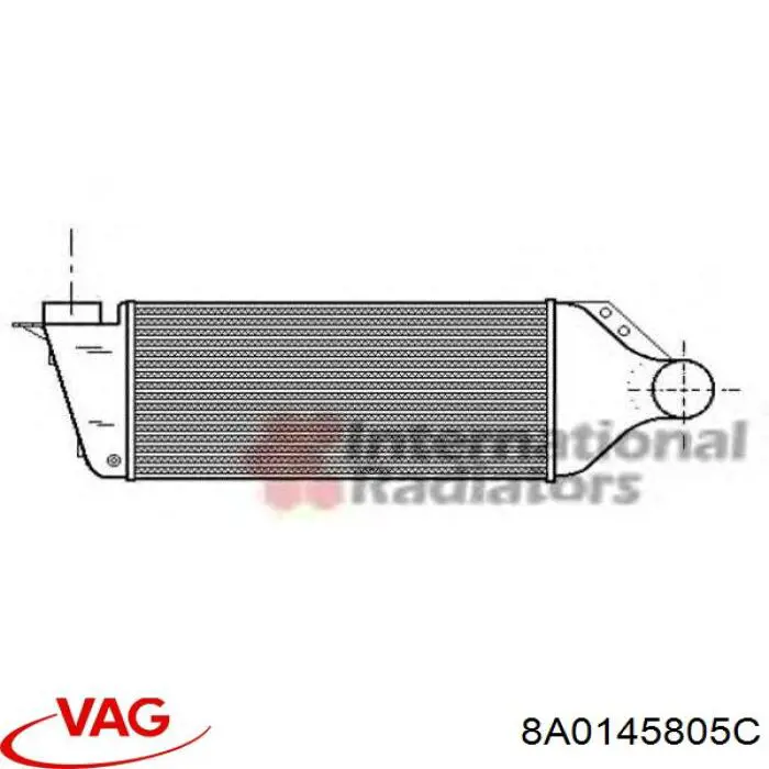 8A0145805C VAG радіатор интеркуллера