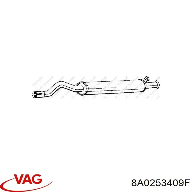 Глушник VAG 8A0253409F ціна, від 35.87 USD