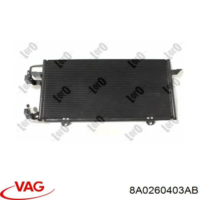 Купити 8A0260403AB VAG Радіатор системи охолодження кондиціонера