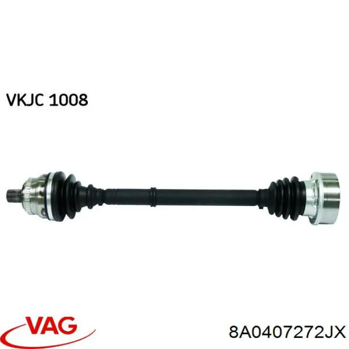 Піввісь передня, права VAG 8A0407272JX ціна, від 24.01 USD