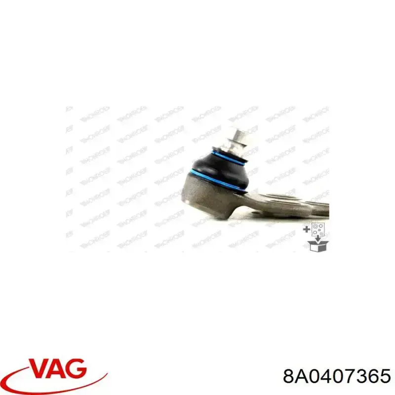 Кульова опора, нижня, ліва VAG 8A0407365