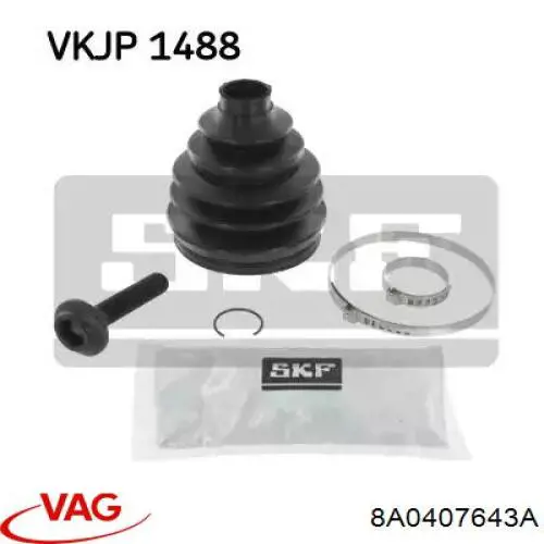 Болт маточини VAG 8A0407643A ціна, від 2.53 USD