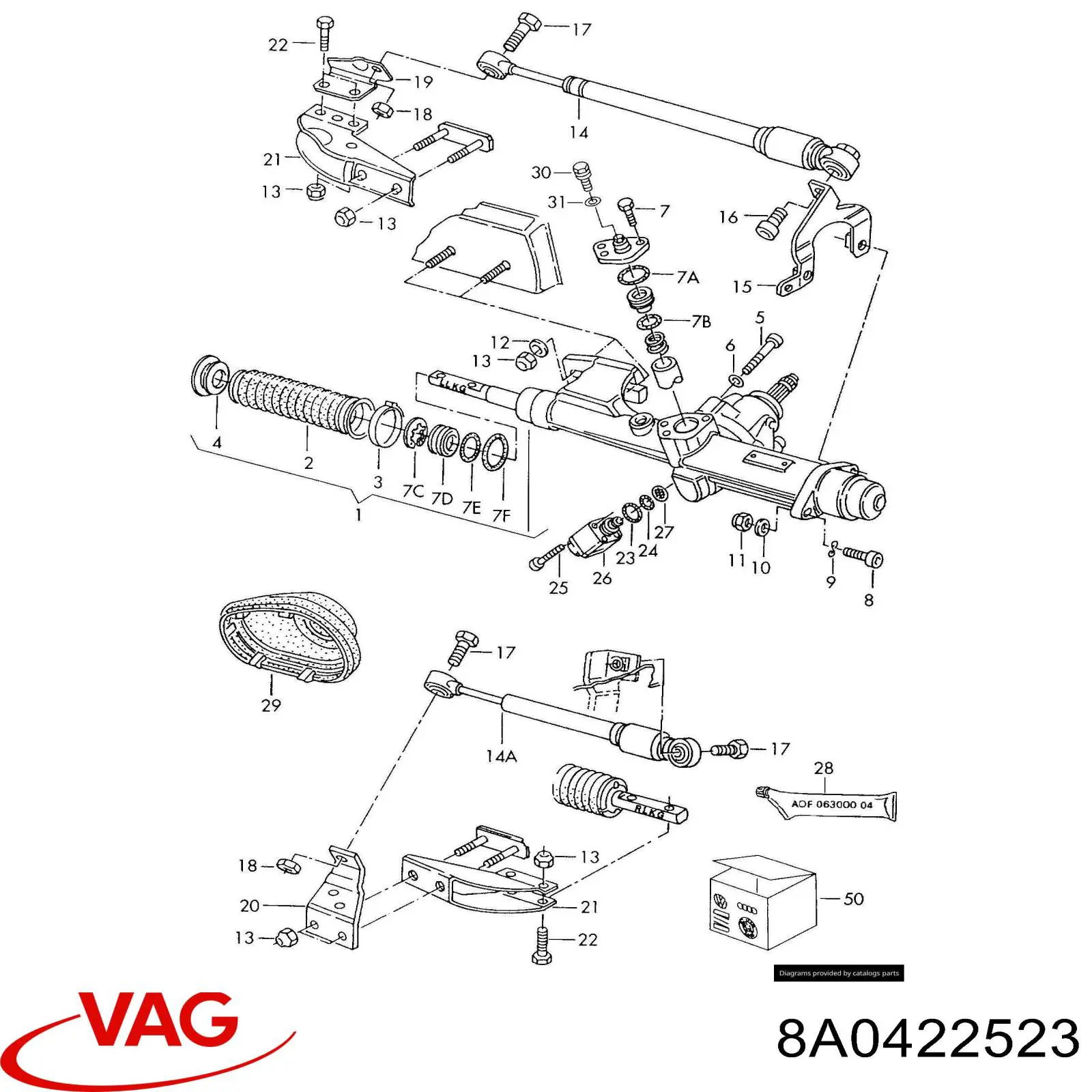  VAG 8A0422523 ціна, від 12.46 USD