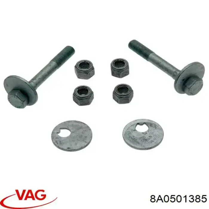 Купити 8A0501385 VAG Гайка заднього нижнього важеля ексцентрична (розвалу)