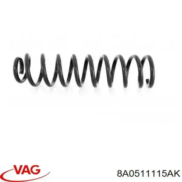 8A0511115AK VAG Пружина підвіски задня