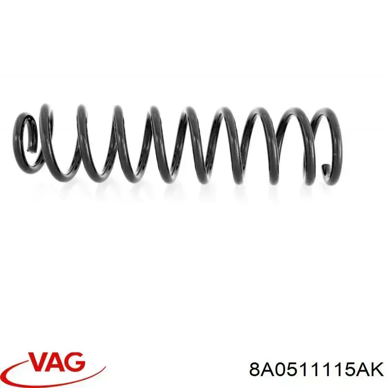Купити 8A0511115AK VAG Задні пружини