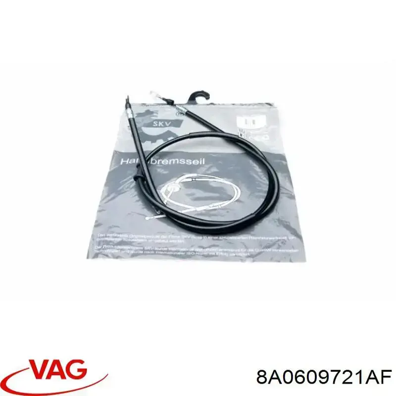 Трос ручного гальма задній, правий/лівий VAG 8A0609721AF ціна, від 11.56 USD