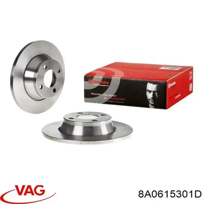 Гальмівні диски передні 8A0615301D VAG
