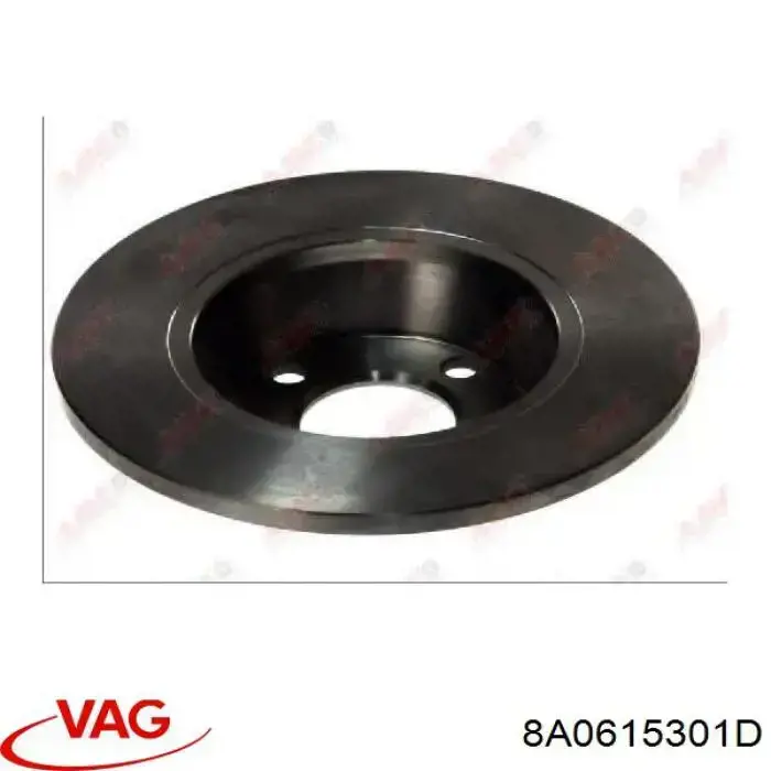 Диск переднього гальма VAG 8A0615301D ціна, від 28.37 USD