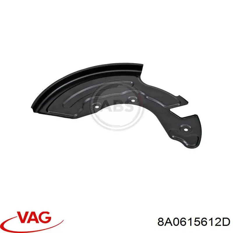 Захист гальмівного диска заднього, правий VAG 8A0615612D