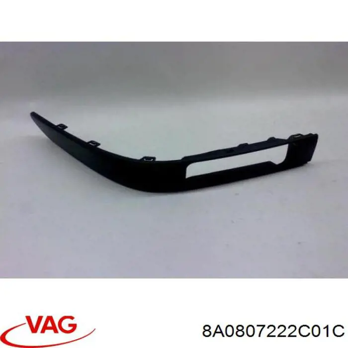 Купити 8A0807222C01C VAG Накладка бампера переднього, права