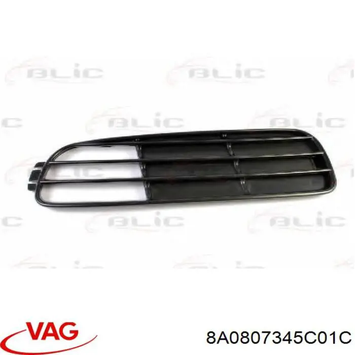 Решітка переднього бампера, ліва VAG 8A0807345C01C ціна, від 5.97 USD