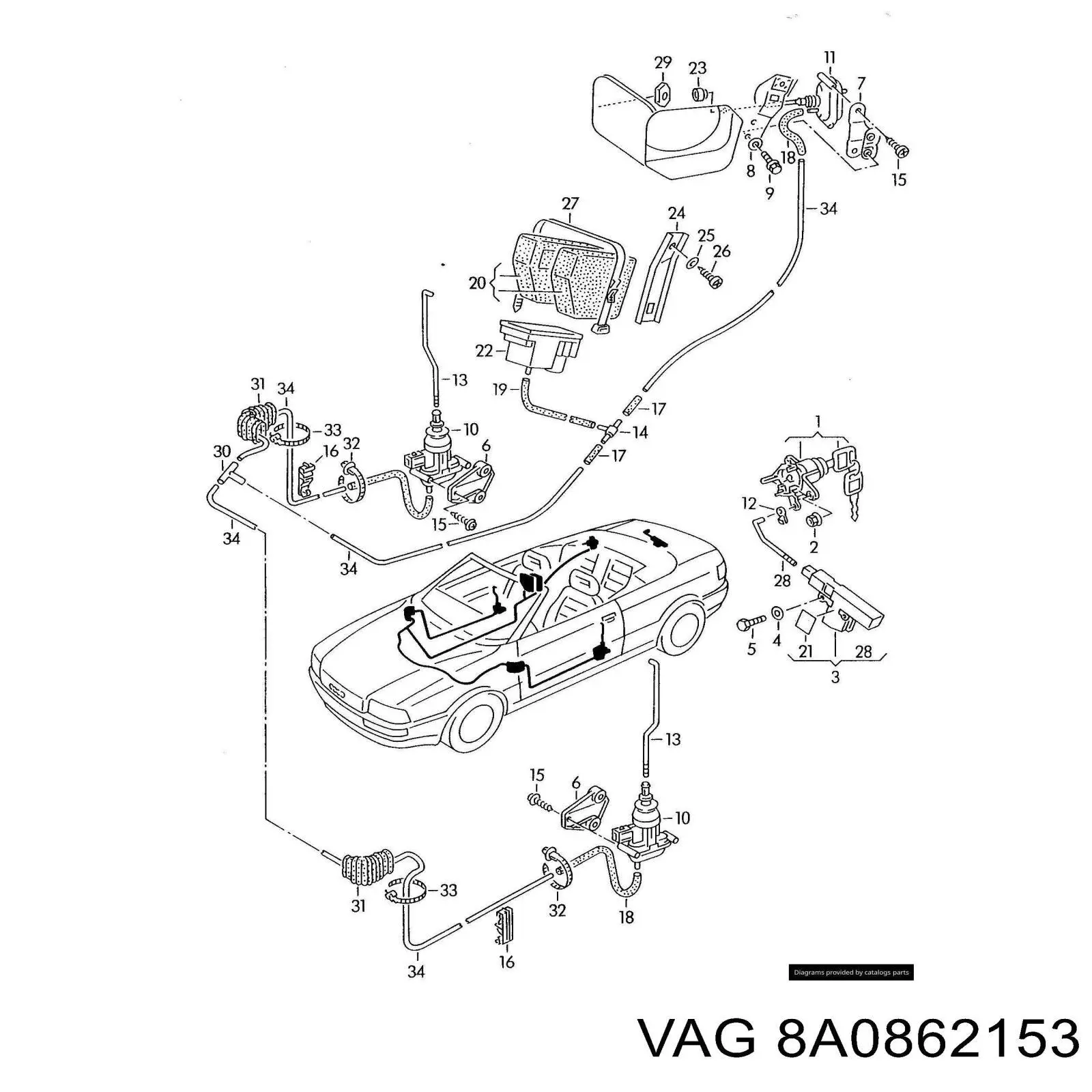  VAG 8A0862153 ціна, від 3.47 USD
