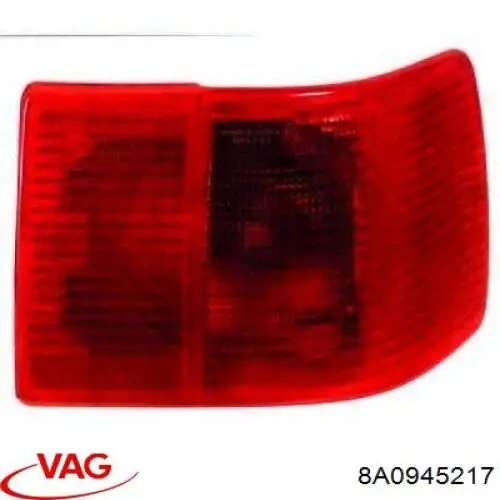 Задня ліва зовнішня фара VAG 8A0945217 ціна, від 25.93 USD