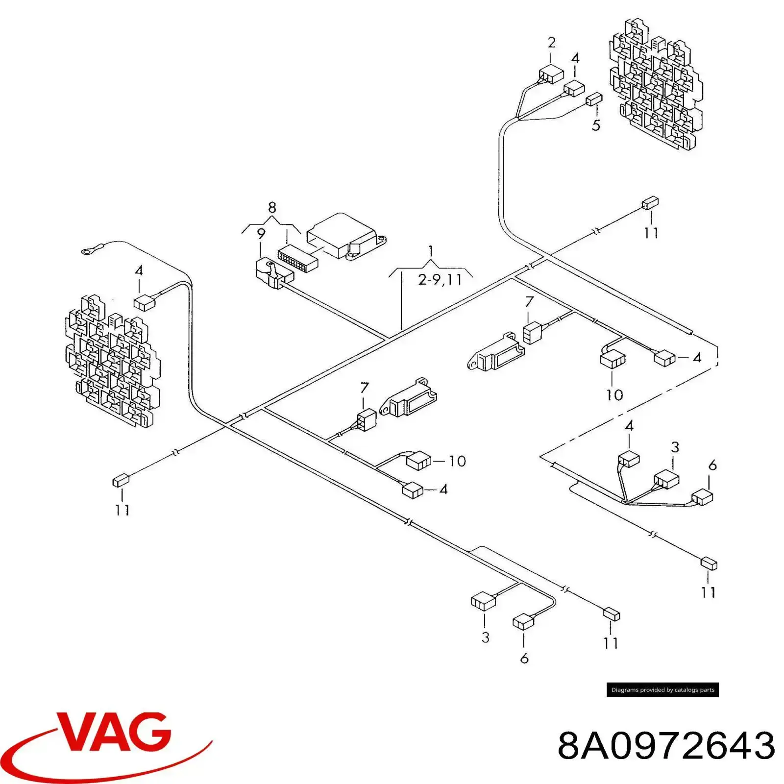  VAG 8A0972643 ціна, від 1.11 USD