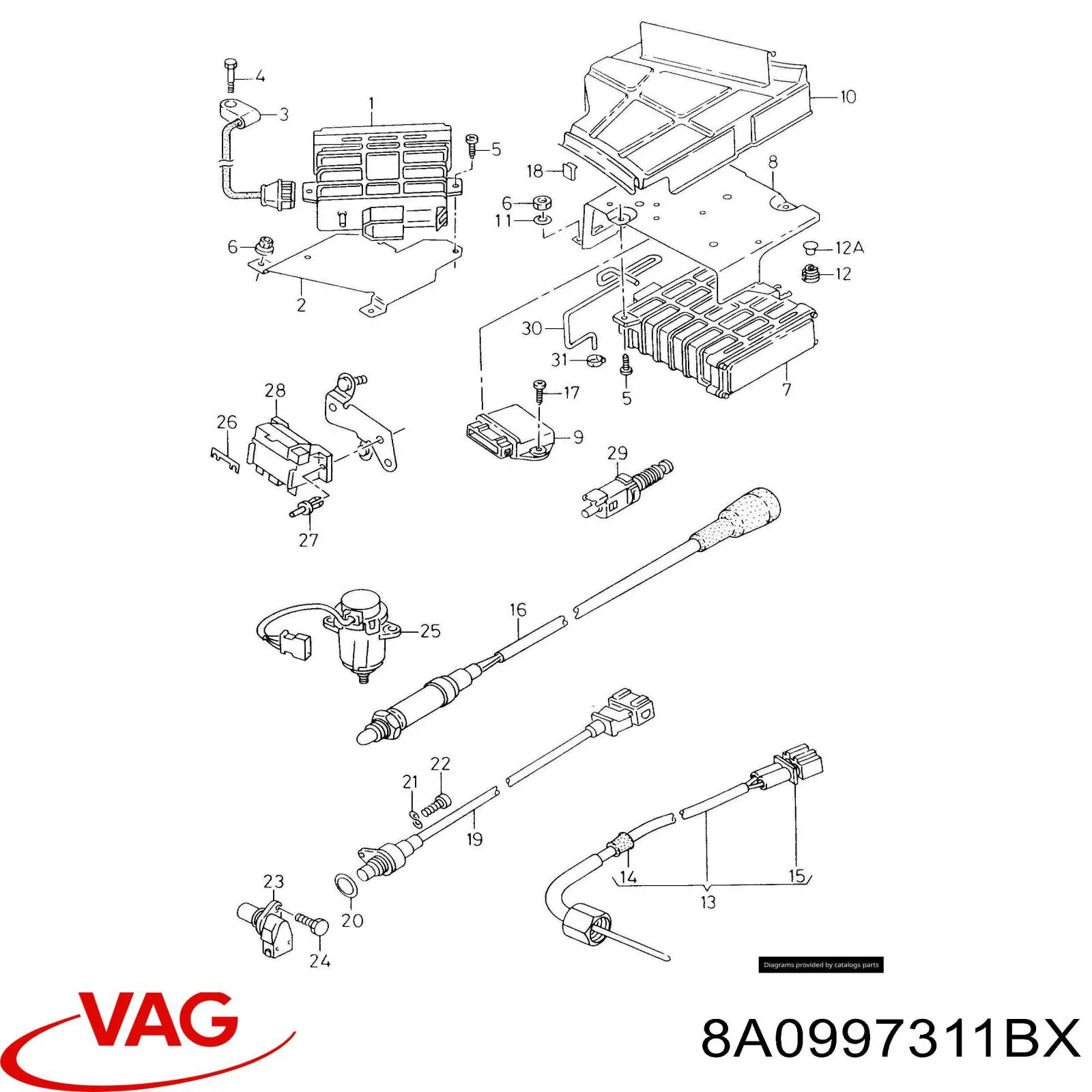 8A0997311BX VAG Блок електронного управління