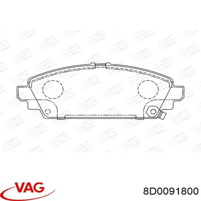 Фільтр салону 8D0091800 VAG
